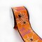 Designer’s Shop WR 63-5178 Happy Halloween Spider and Web wired edge ribbon. (2.5”x10yard)